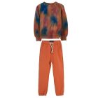 Hiroko Tobacco Tie & Dye Sweatshirt & Conor Brick Loose Fit Sweatpant