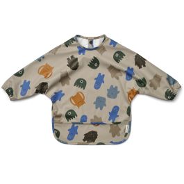 Merle Cape Bib | Monsters Blue Mix