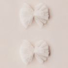 Flutter Tulle Clips Ivory