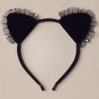 Cat Headband Black