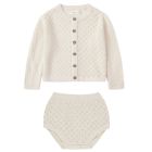 Knit Cardigan & Knit Bloomer Natural