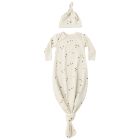 Knotted Baby Gown & Hat Set Acorns