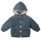 Corduroy Hooded Jacket Ocean