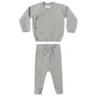 Knit Wrap Top & Pant Set Steel Blue