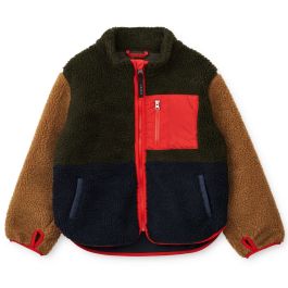 Nolan Pile Jacket | Army Brown Multi Mix