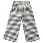 Wide Leg Pant Navy Check