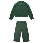 Rio Cardigan & Knit Wide Leg Pant Green