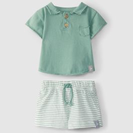 Polo Shirt & Striped Shorts