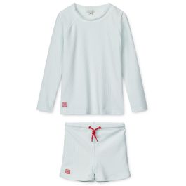 Noah Swim Top & Otto Swim Pants | Sea Blue/White