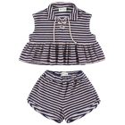 Terrystripe Top & Shorts