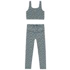 Swift Sports Bra & Basic Legging | Blue Floral