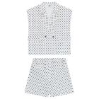 Sleeveless Bleezer & Bermuda | Polka Dot