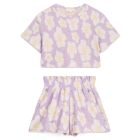 Tee Kalistee & Shorts Clemoune Lilac Tiare Blossom
