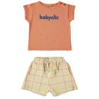 Apricrot Logo T-Shirt & Grid Short