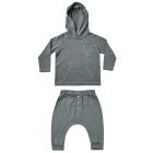 Hooded Long Sleeve Tee & Baby Cru Pant | Indigo