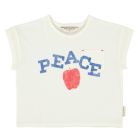 Tshirt Ecru W/ "peace" Print