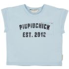 Tshirt Light Blue W/ "piupiuchick" Print