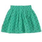 Short Skirt Green W/ Black Hearts Allover