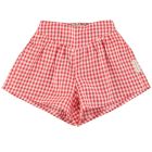 Shorts Red & Ecru Checkered