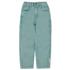 Unisex Trousers Washed Green