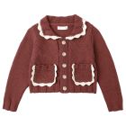 Collared Cardigan Burgundy