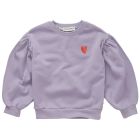 Sweatshirt Puff Sleeve Hearts