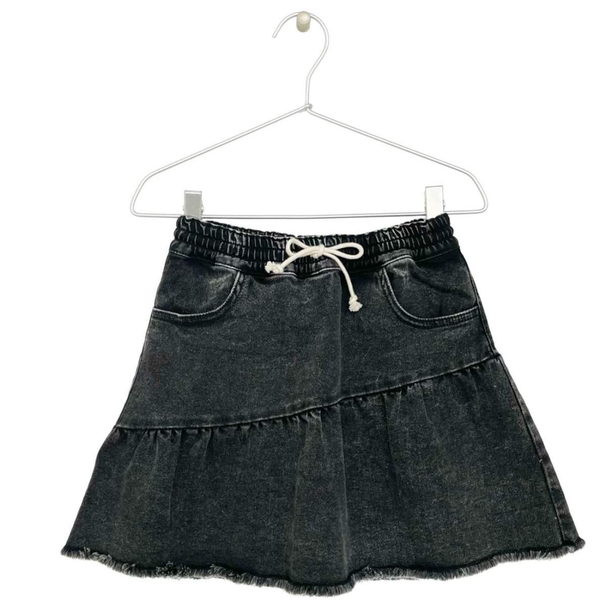 Denim Skirt | Black