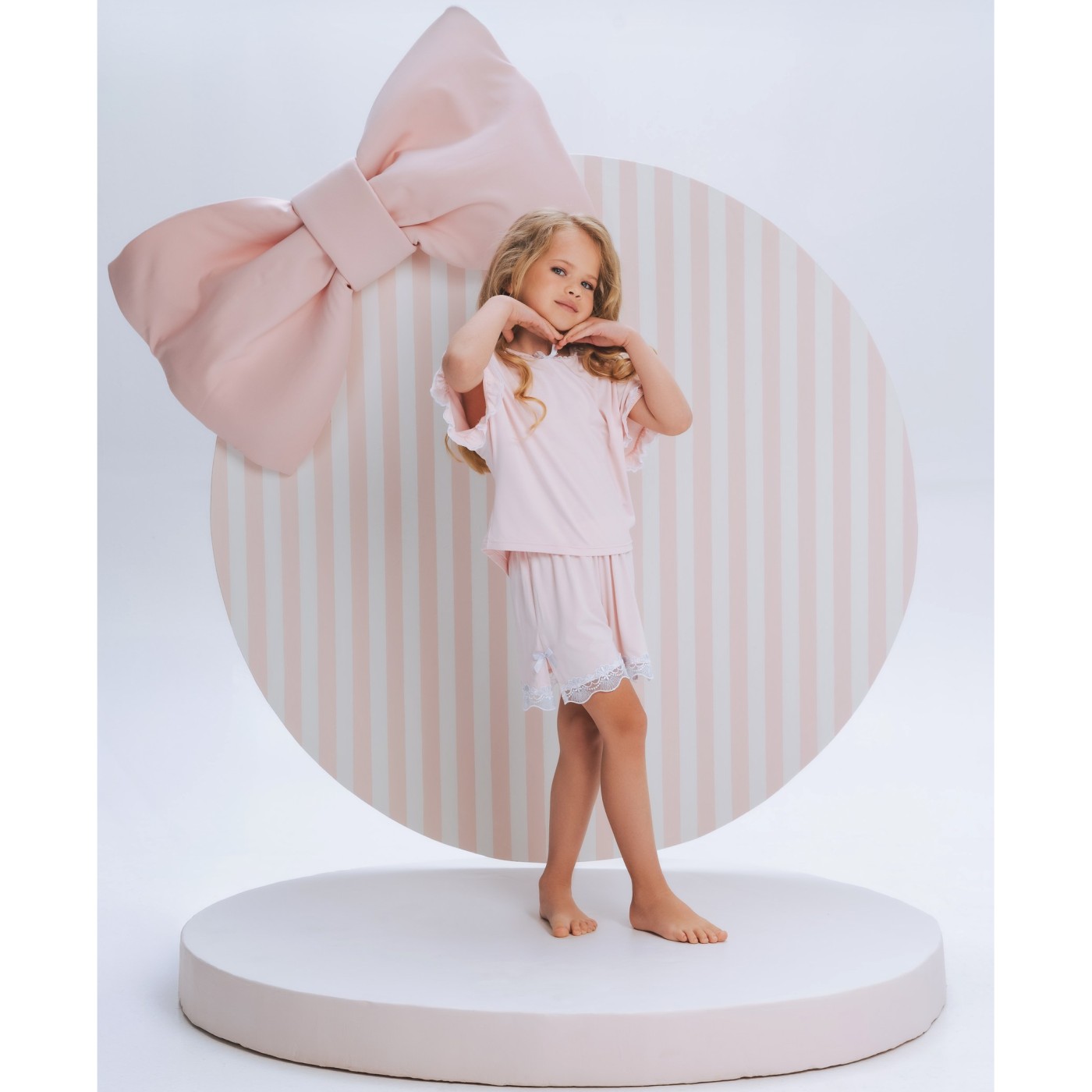 Ada Lavender Flowers Pajama Set