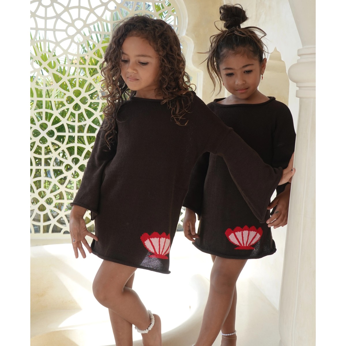 Vella Knit Mermaid Dress Chocolate