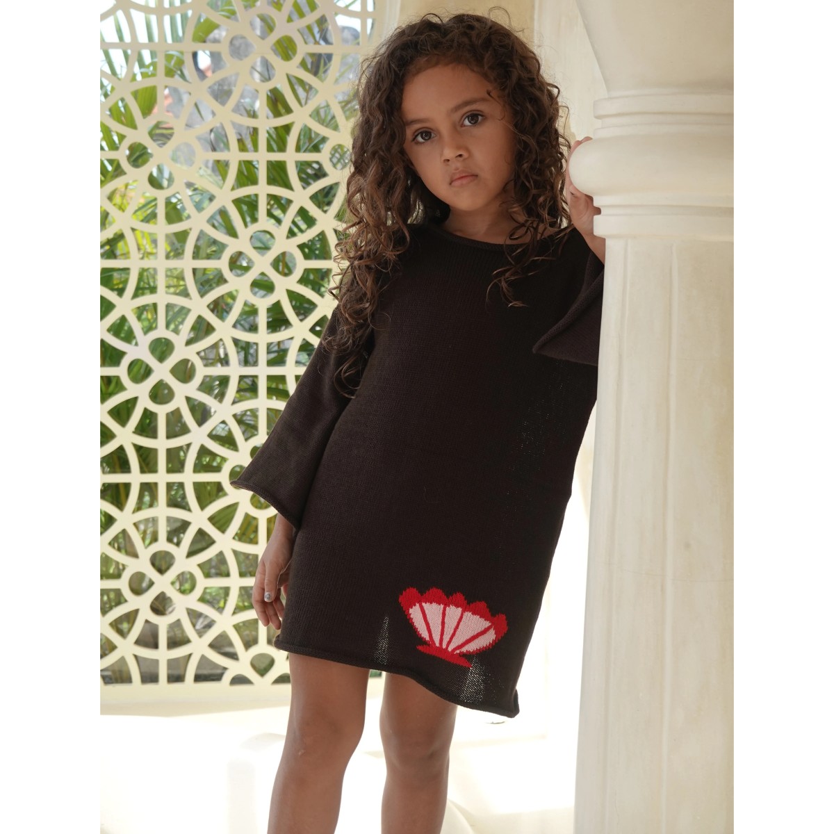 Vella Knit Mermaid Dress Chocolate