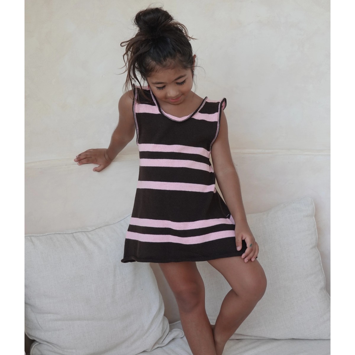 Romy Knit Shift Dress Stripe