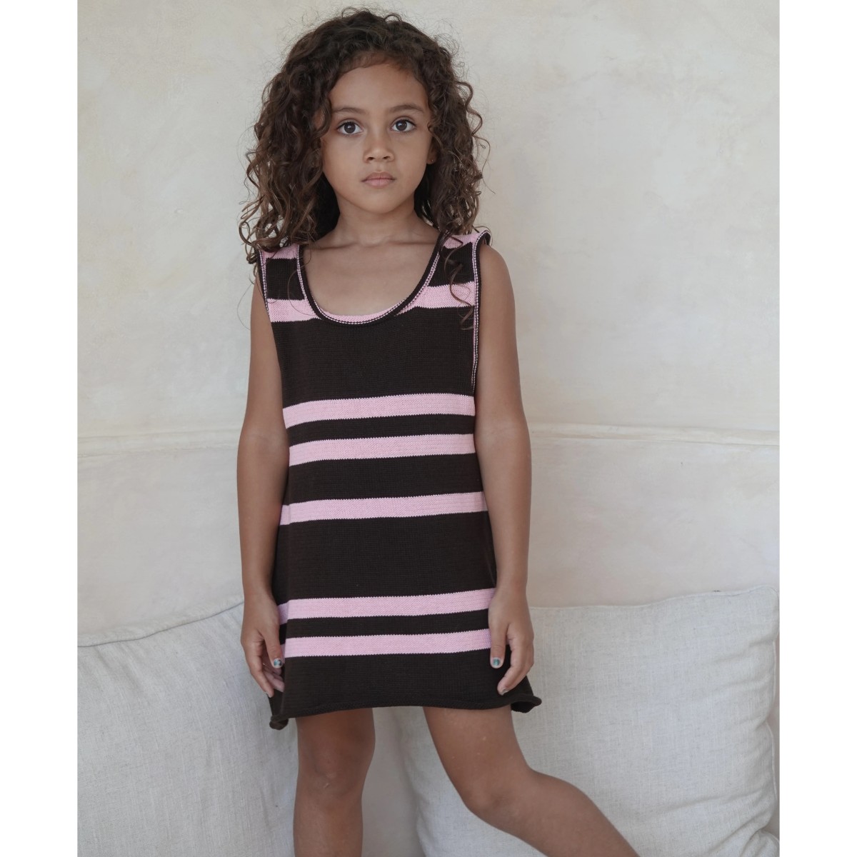 Romy Knit Shift Dress Stripe