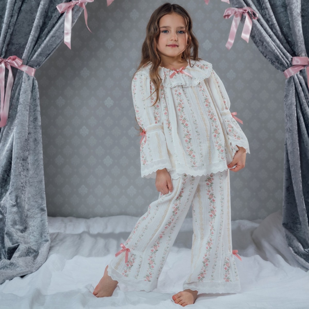 Carmen Muslin Pajama Pink