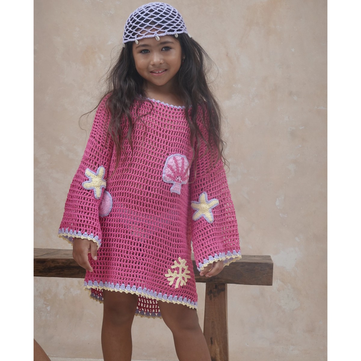 Winnie Beach Dress Magenta Mermaid