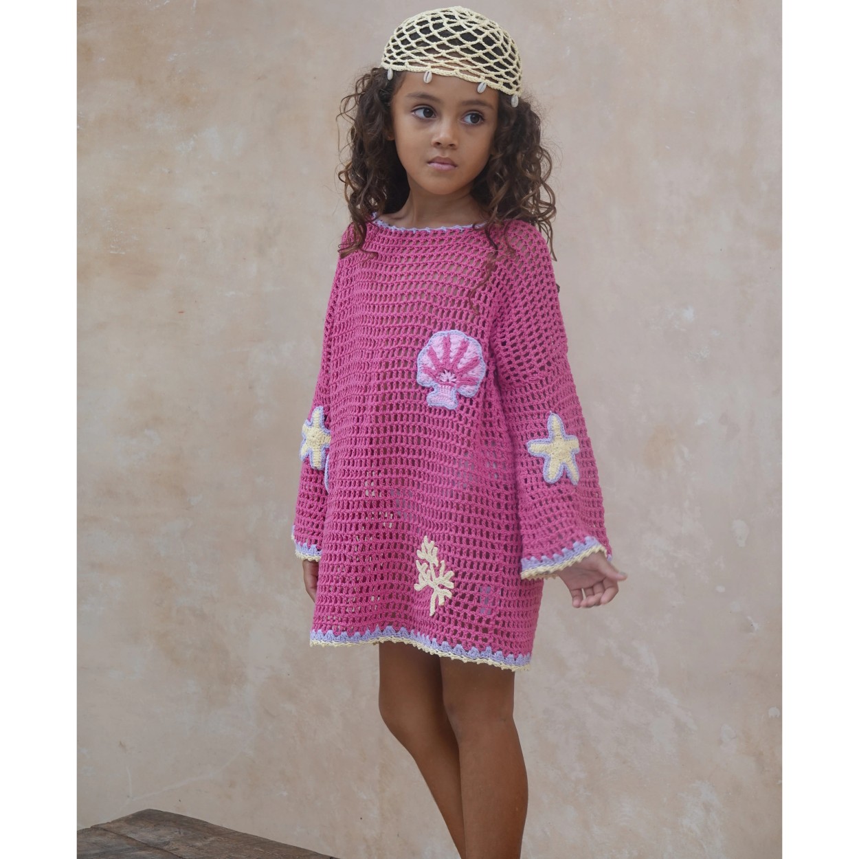 Winnie Beach Dress Magenta Mermaid