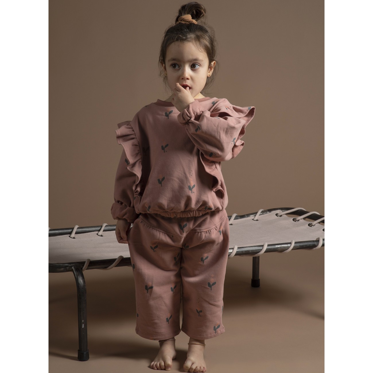 Sweatshirt Flor Vintage Pink