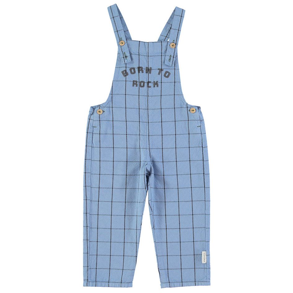 Dungarees | Blue Checkered W/ 