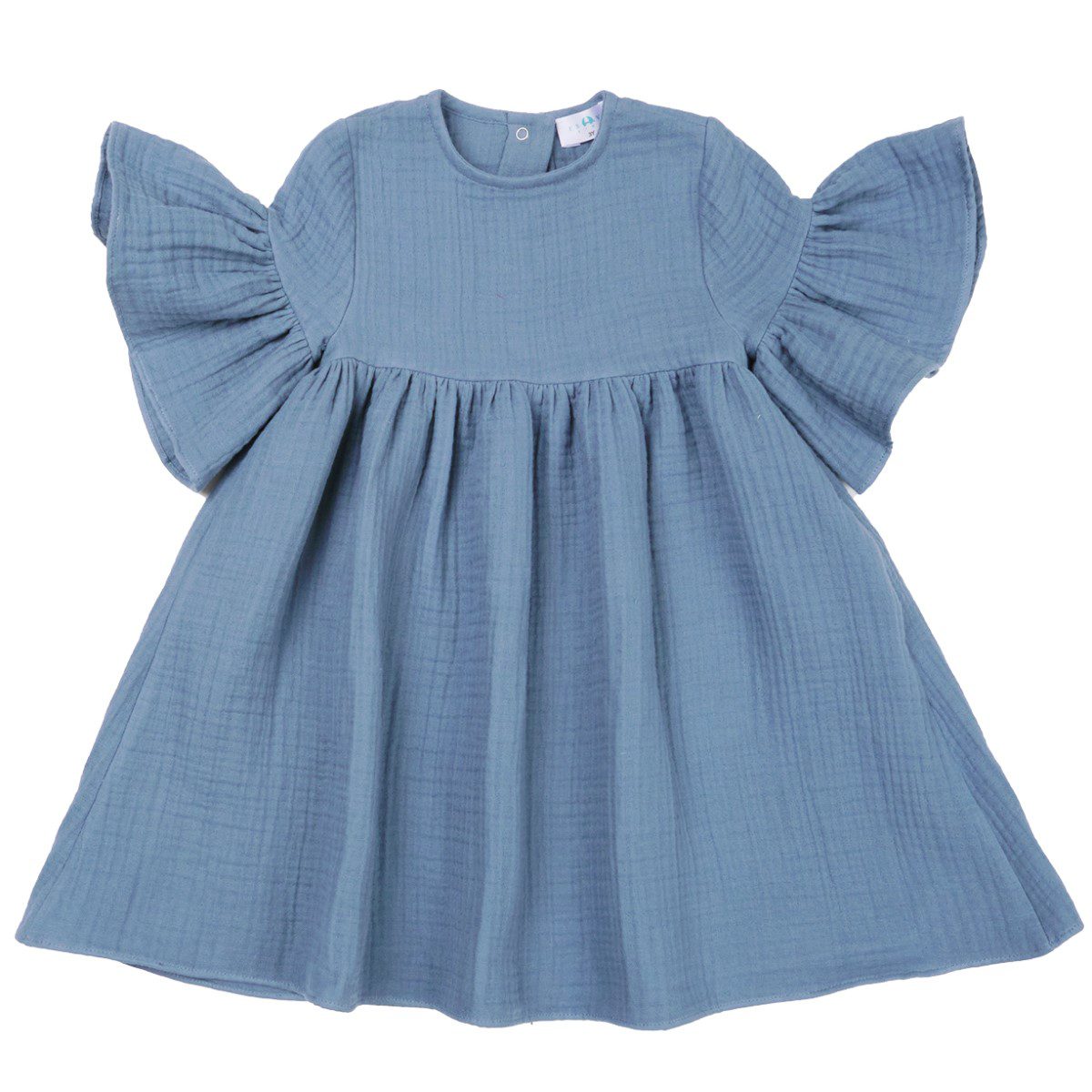 Muslin Dress | Blue Grey