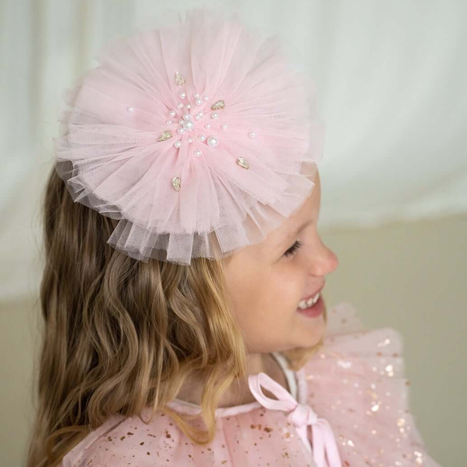 Fairy Hair Clip Pink Rose