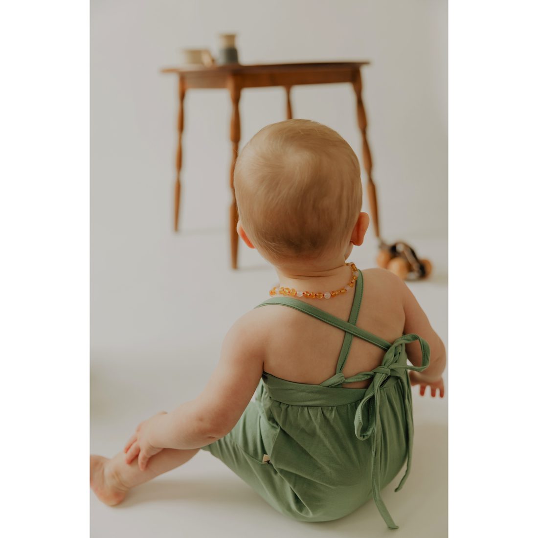 The Back Romper | Sage Green