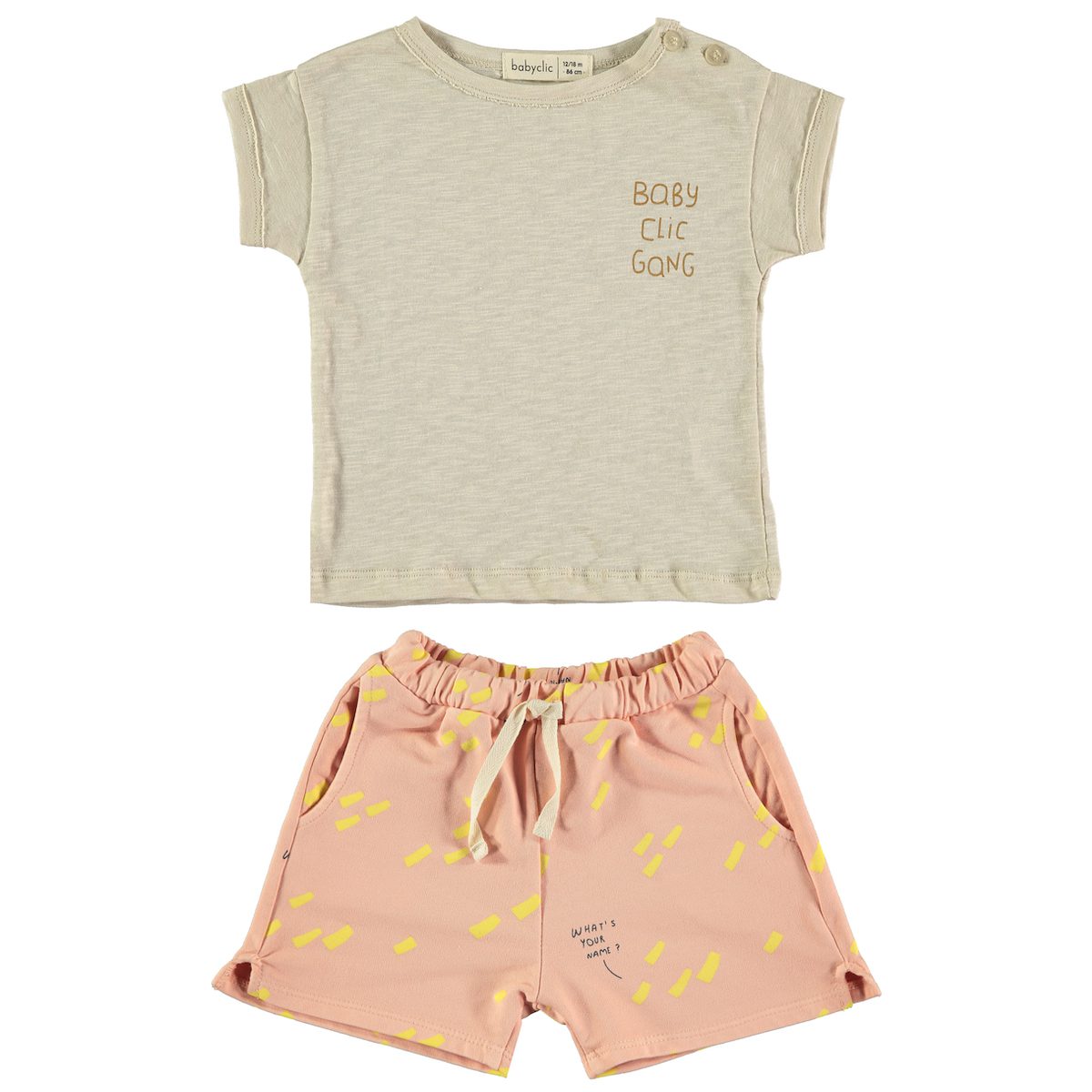 T-Shirt Gang & Shorts Name Salmon