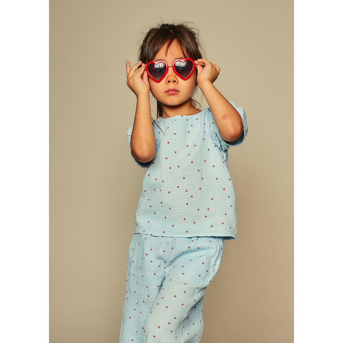 Tiny Hearts Blouse & Culottes