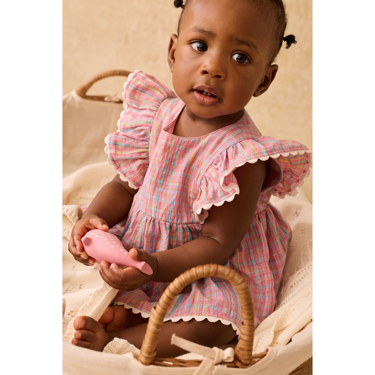 Rompers Lena Pink Pomelo Checks