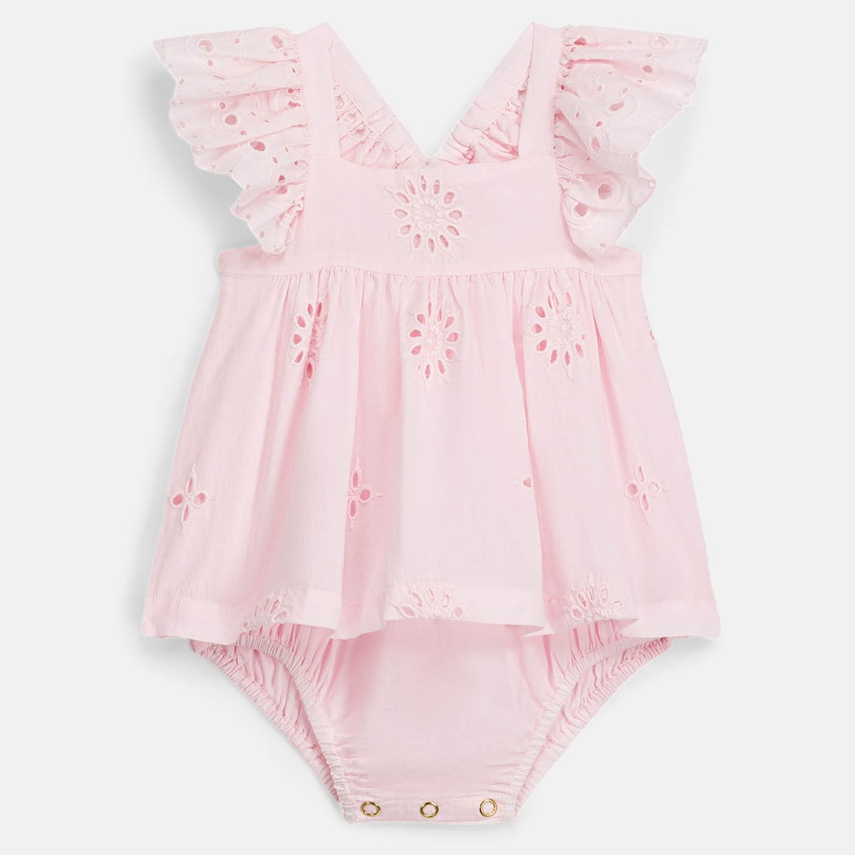 Rompers Salome Pink Schiffli