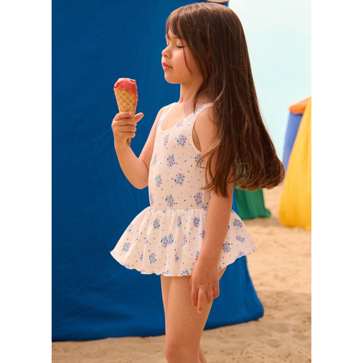 Bathing Suit Kalinda Cream Flower Dunes