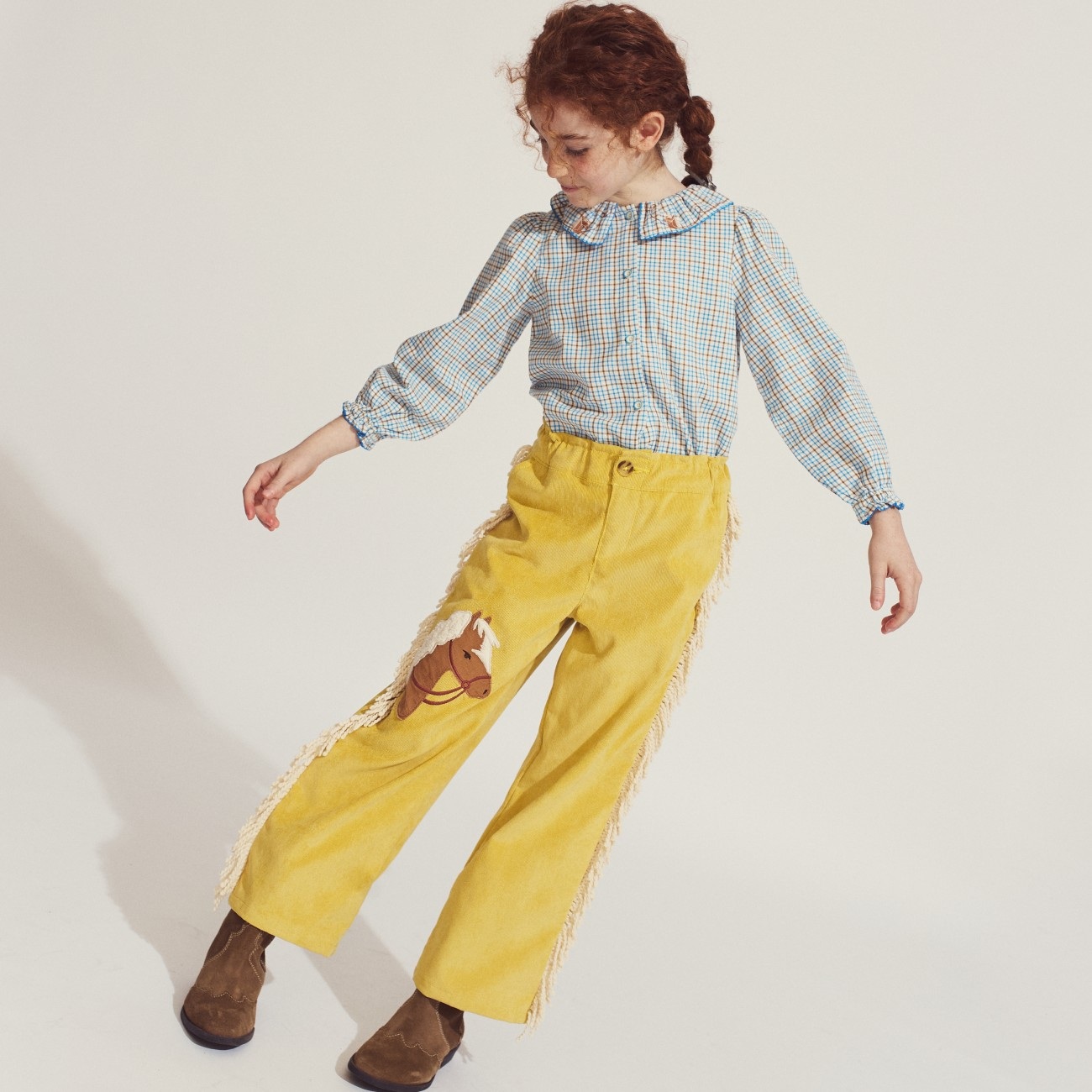 Marion Pants With Appliqué Horse