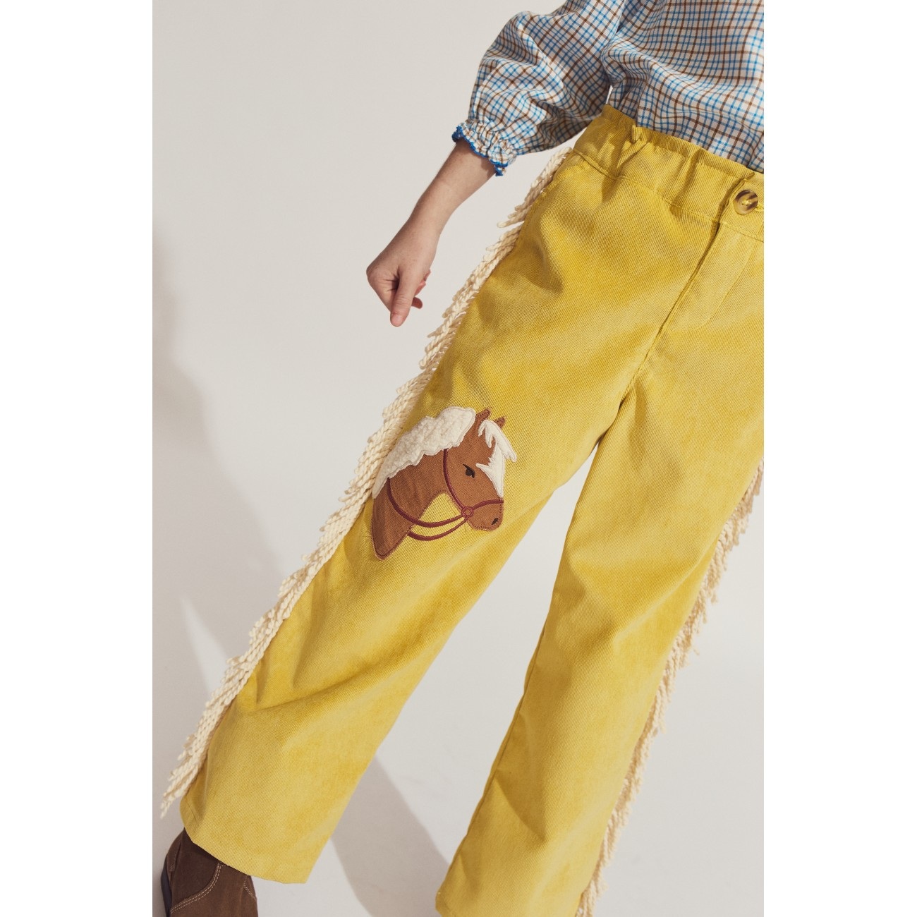 Marion Pants With Appliqué Horse