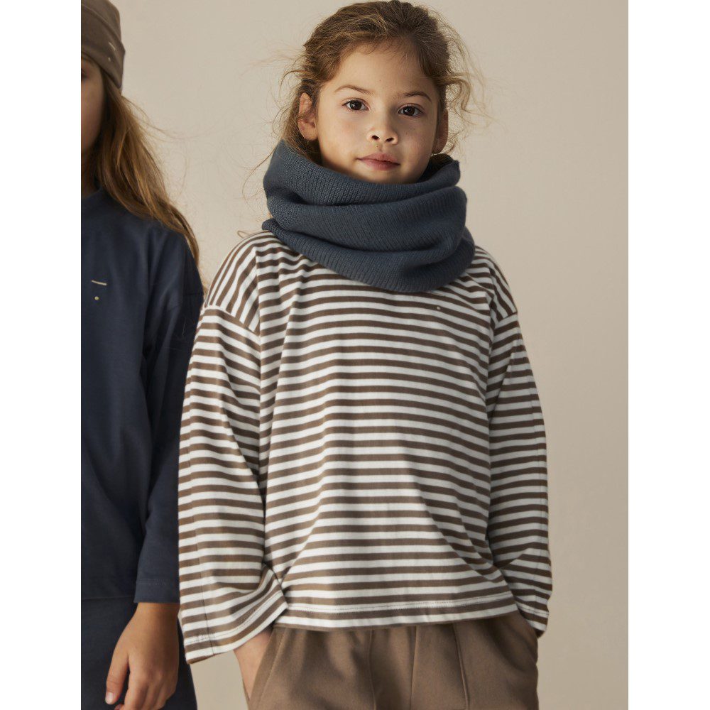 Knitted Endless Scarf | Peanut