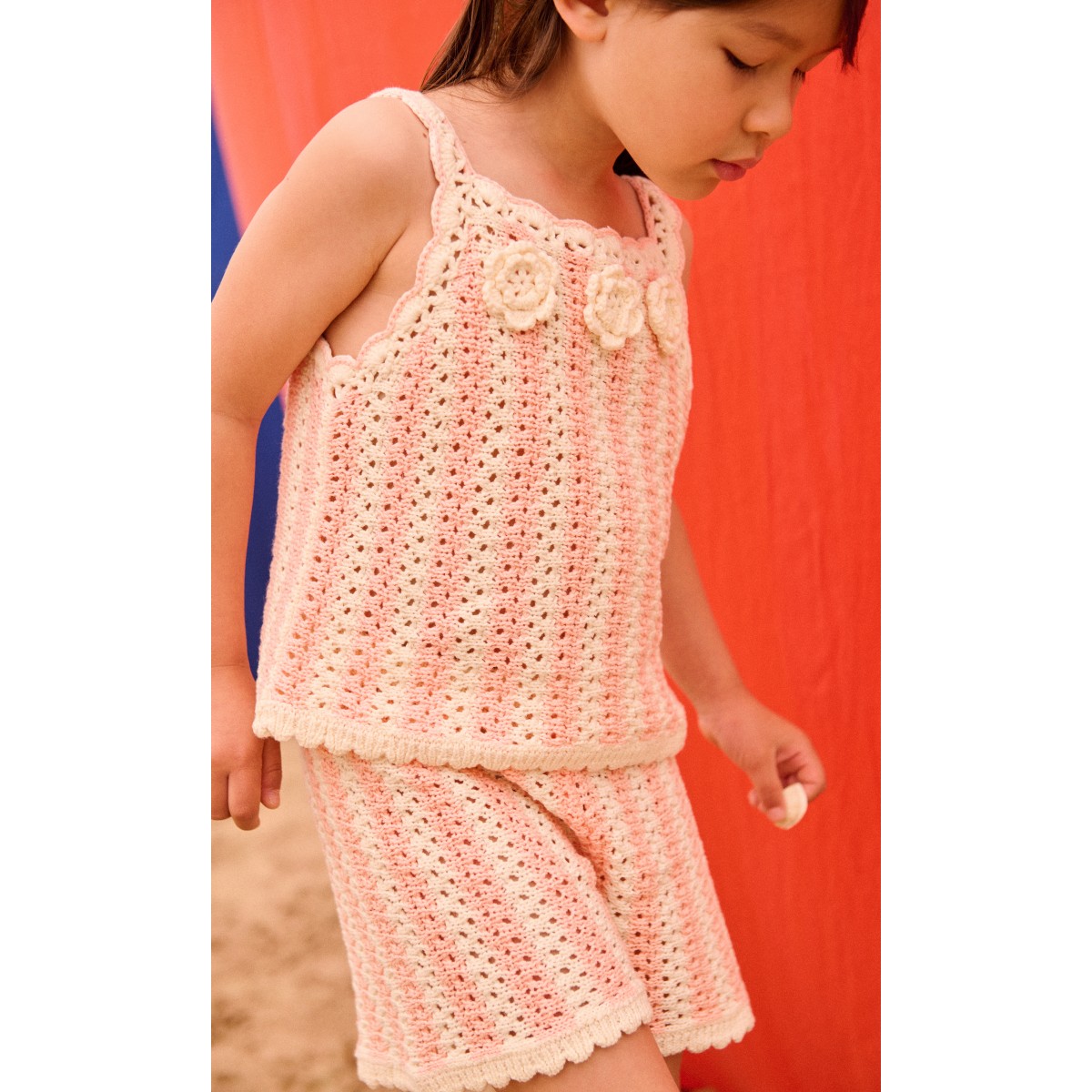 Top Larya & Shorts Mekylane Pink Stripes