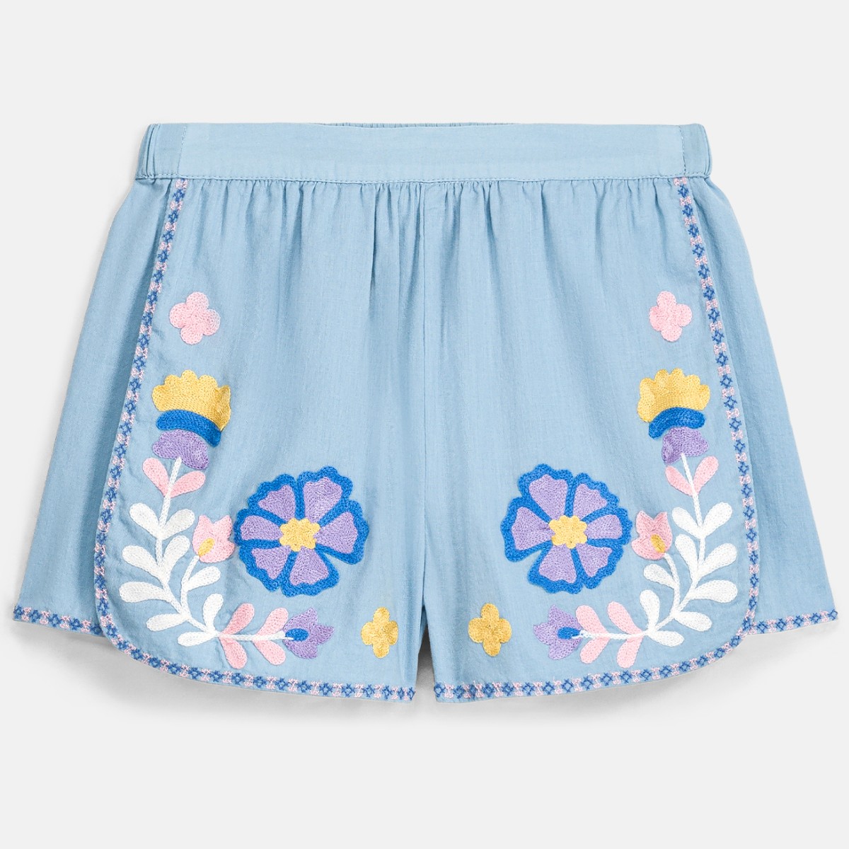 Camisole Albane & Shorts Maïwen Stone Blue